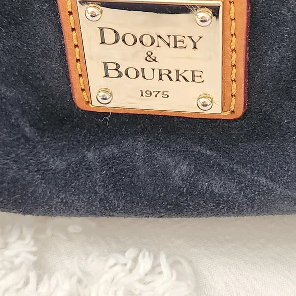 Dooney and Bourke Marine Suede And Leather Satchel Bag J8420049 - Picture 2 of 14